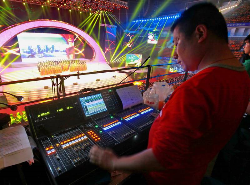 深圳湾体育中心——CL5数字调音台应用于国庆歌咏大会大型演出
